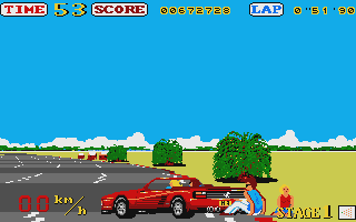 Out Run atari screenshot