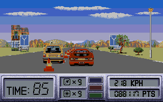 Out Run Europa atari screenshot
