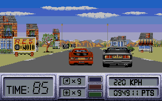 Out Run Europa atari screenshot