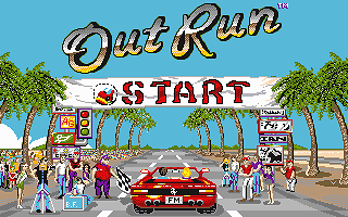 Out Run atari screenshot