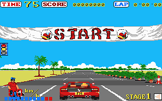 Out Run atari screenshot