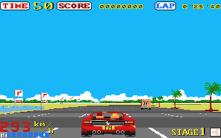 Out Run atari screenshot