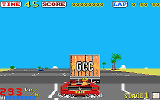 Out Run atari screenshot