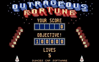 Outrageous Fortune  atari screenshot