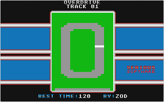 Overdrive atari screenshot