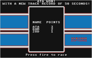 Overdrive atari screenshot