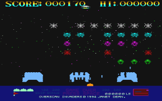 Overscan Invaders atari screenshot