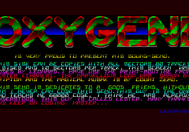 Oxygène Sound Demo — screenshot 1