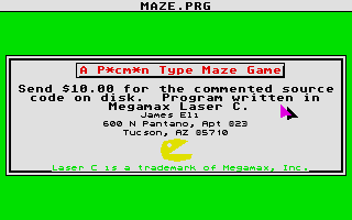Pacman Type of Maze Game (A)