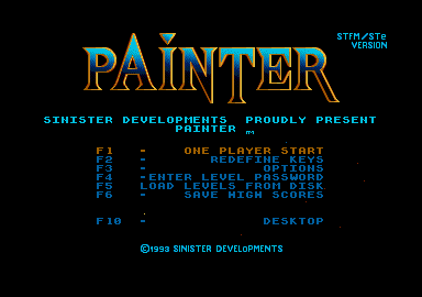 Painter atari screenshot