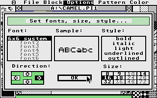 PaintPro atari screenshot