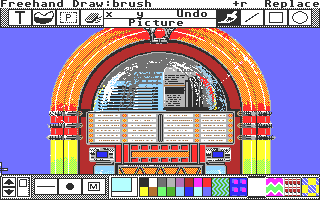 Paintworks atari screenshot