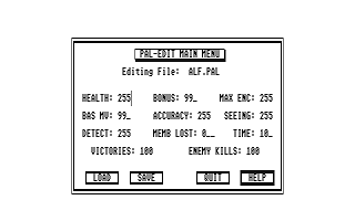 Paladin Editor atari screenshot