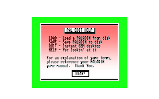 Paladin Editor atari screenshot