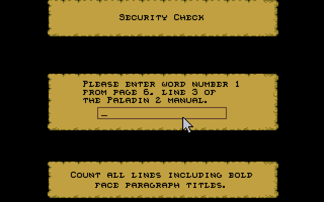 Paladin II atari screenshot