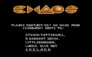 Panic Demo atari screenshot