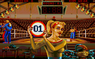 Panza Kick Boxing atari screenshot