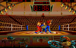 Panza Kick Boxing atari screenshot