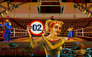 Panza Kick Boxing atari screenshot