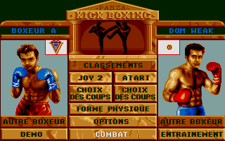 Panza Kick Boxing atari screenshot