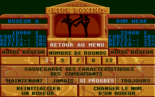 Panza Kick Boxing atari screenshot