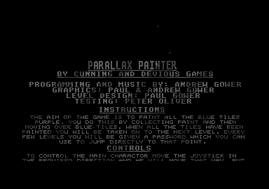 Parallax Painter atari screenshot