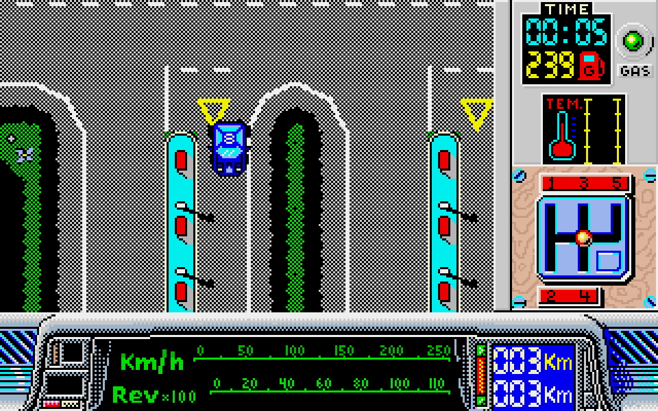 Paris-Dakar atari screenshot