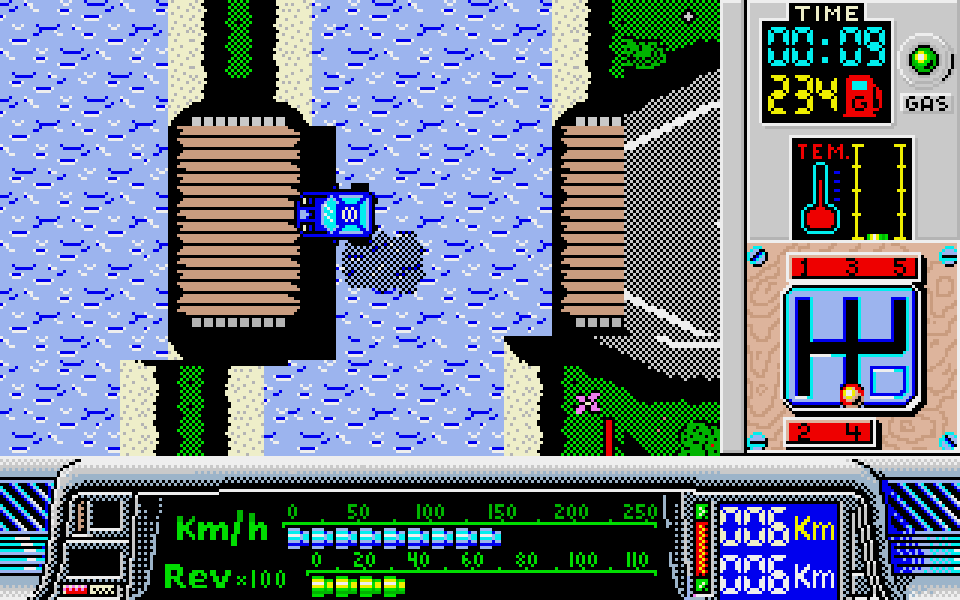 Paris-Dakar atari screenshot
