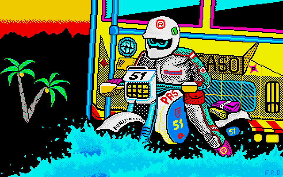 Paris-Dakar atari screenshot