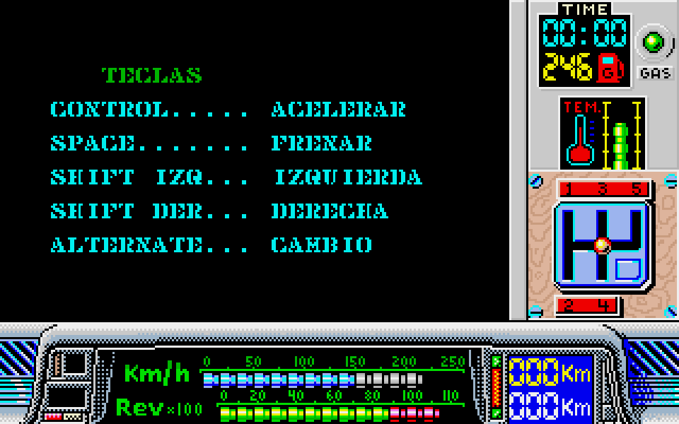 Paris-Dakar atari screenshot