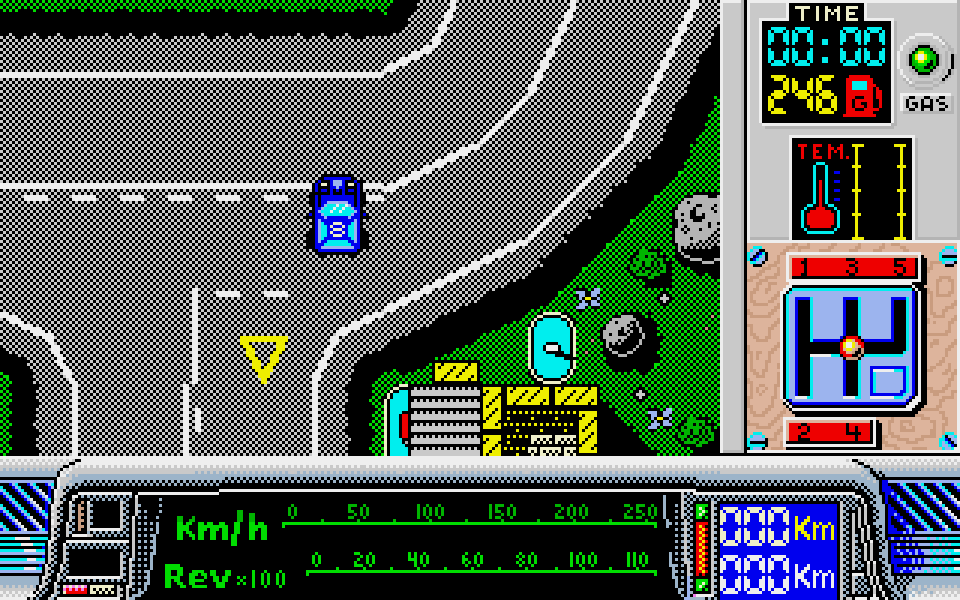 Paris-Dakar atari screenshot