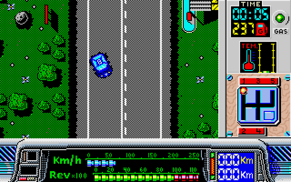 Paris-Dakar atari screenshot