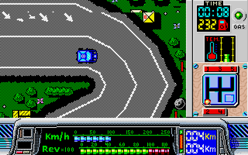 Paris-Dakar atari screenshot