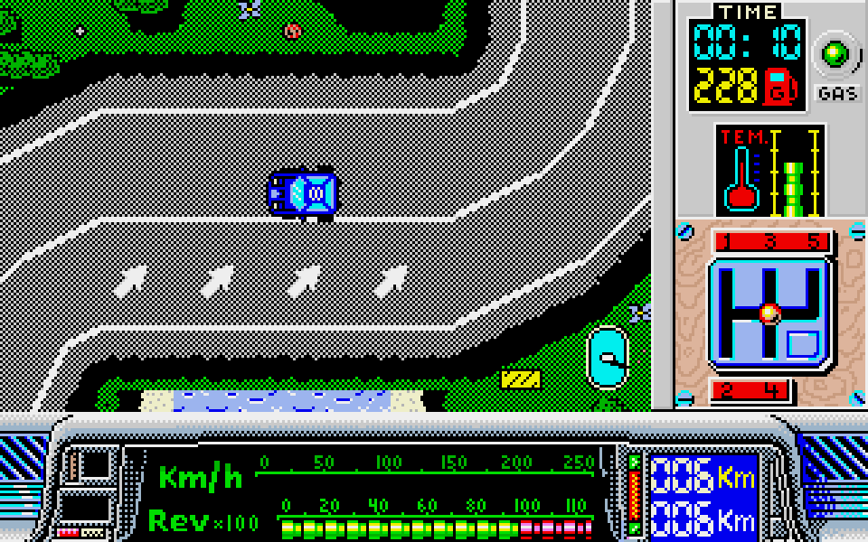 Paris-Dakar atari screenshot