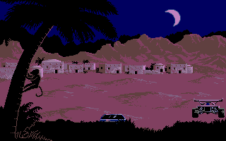 Paris Dakar 1990 atari screenshot