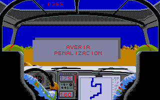 Paris Dakar 1990 atari screenshot