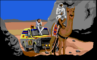Paris Dakar 1990 atari screenshot