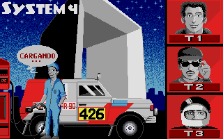 Paris Dakar 1990 atari screenshot