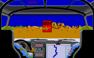 Paris Dakar 1990 atari screenshot
