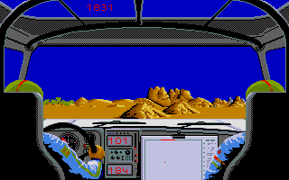 Paris Dakar 1990 atari screenshot