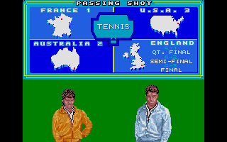 Passing Shot atari screenshot