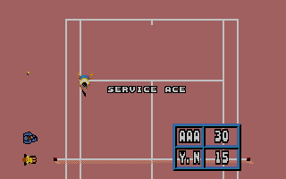 Passing Shot atari screenshot
