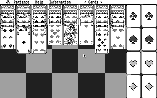Patience atari screenshot