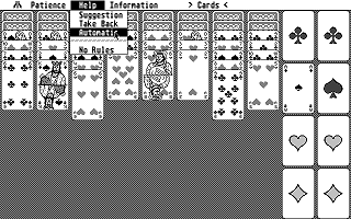 Patience atari screenshot