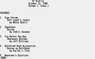 PD-Palvelu Kuukausilevyke 1989 / 01 atari screenshot