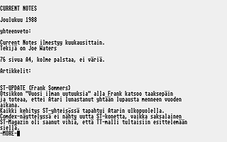PD-Palvelu Kuukausilevyke 1989 / 01 atari screenshot