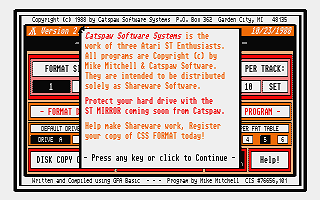 PD-Palvelu Kuukausilevyke 1989 / 01 atari screenshot