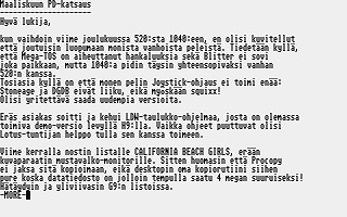 PD-Palvelu Kuukausilevyke 1989 / 02 — screenshot 1