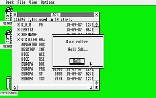 PD-Palvelu Kuukausilevyke 1989 / 03 atari screenshot
