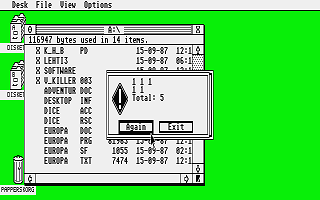 PD-Palvelu Kuukausilevyke 1989 / 03 atari screenshot